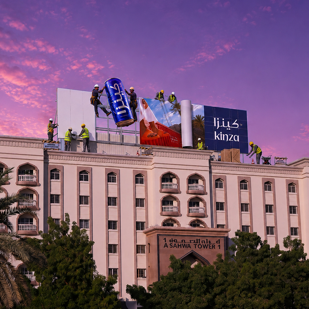Outdoor advertising across Oman